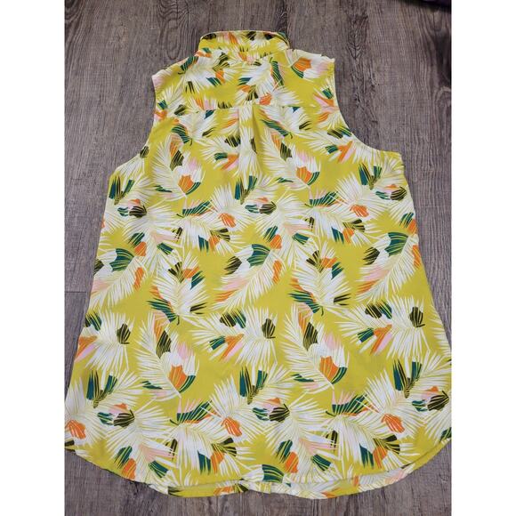 Banana Republic & Express Semi Sheer Sleeveless Tank Top Shirt Blouses Medium - Picture 3 of 6